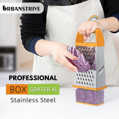 Urbanstrive Cheese Grater With Container, Professional Cheese Grater with Handle - Image 5