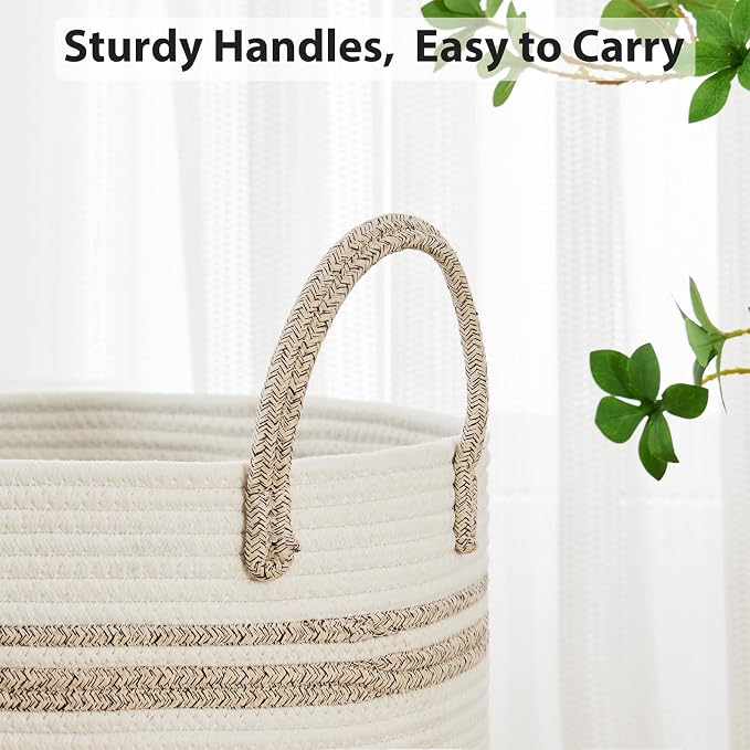 Fiona's magic 100L Extra Large Laundry Hamper Basket, 26.4Gal Tall Woven - Image 5