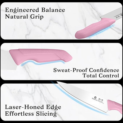 imarku Pink Kitchen Knife Set - Image 6