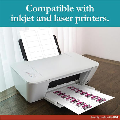 Premium Label Supply White Sticker Bottle Labels – 3" x 1.5" – Laser/Inkjet - Image 5