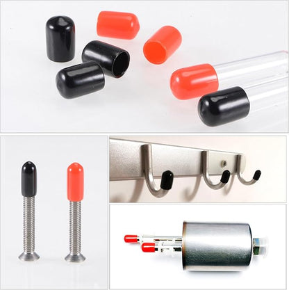 uxcell 20pcs Rubber End Caps 27mm ID Vinyl Round Tube Bolt Cap Cover Thread - Image 5