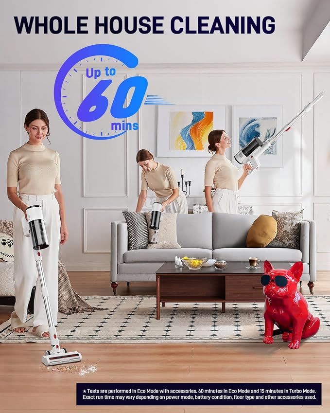 Vacuum Cleaners for Home, Cordless Vacuum Cleaners, 550W 45KPA Stick Handheld - Image 3