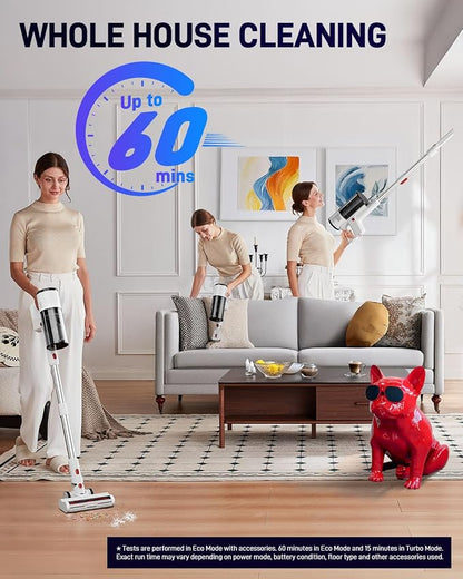Vacuum Cleaners for Home, Cordless Vacuum Cleaners, 550W 45KPA Stick Handheld - Image 3
