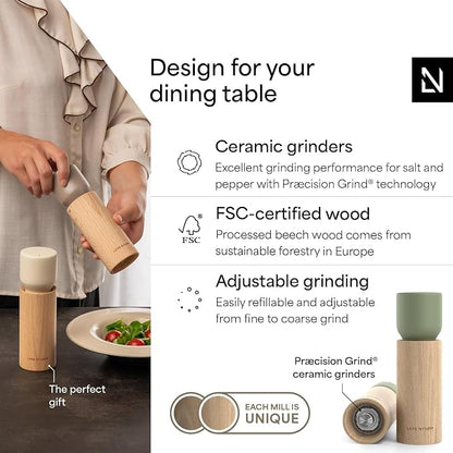 LARS NYSØM Wooden Salt and Pepper Grinder Set Manual - Image 2