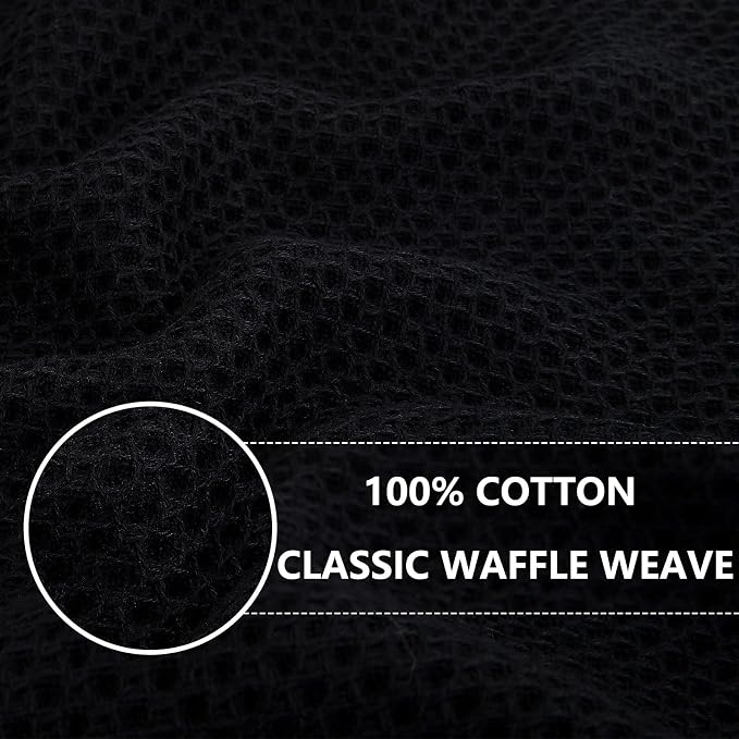 Homaxy 100% Cotton Waffle Weave Kitchen Dish Cloths, Ultra Soft Absorbent Quick - Image 2