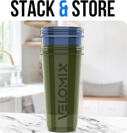 VELOMIX -2 Pack- 28 oz Protein Shaker Bottles - Image 6