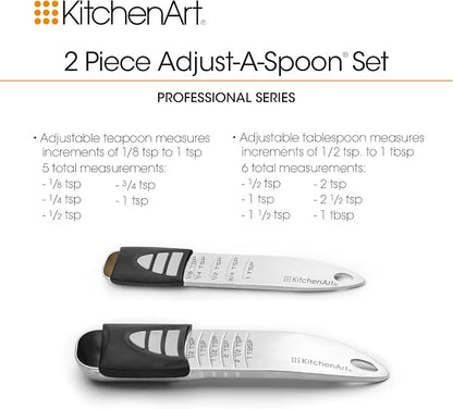 KitchenArt Stainless Steel Pro Sliding Adjust-A-Tablespoon and Teaspoon - Image 6