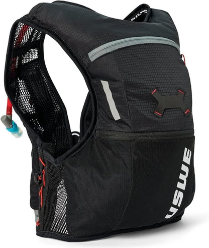 USWE Rush 8L Bike Hydration Vest, Adjustable Chest Straps Running Hydration Vest, 2.0L Hydration Bladder, Mountain Biking, Gravel & Cycling with Reflective Details, Men & Women