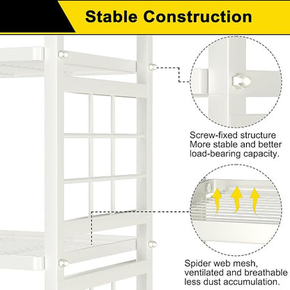 GIOTORENT 6-Wire Garage Shelving Storage Shelves, Metal Shelving Unit Pantry - Image 5