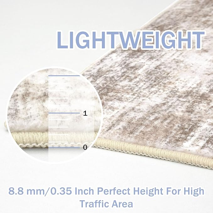 IOHOUZE Abstract Runner Rug 3x12 Ft Washable Runners - Image 5