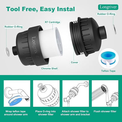 R7 Shower Filter High Put Shower Water Filter - Image 8