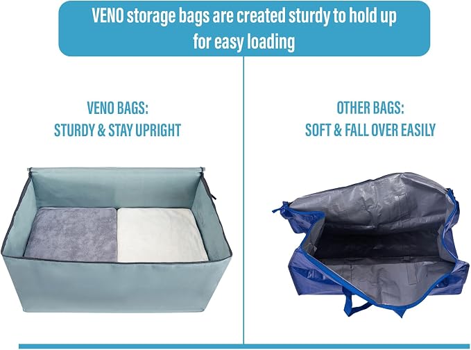 VENO 6 Pack Moving and Storage Bags, Heavy Duty, Alternative to Moving Boxes - Image 5