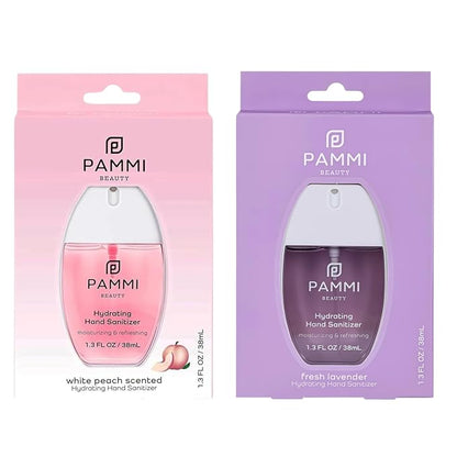 PAMMI Power Mist Hydrating Hand Sanitizer Spray, Portable Travel Size Pocket by PAMMI