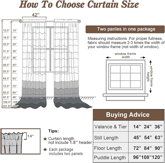Chyhomenyc Plum Sheer Curtains 78 Inches Long 2 Panels Set - Image 6