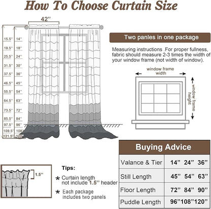 Chyhomenyc Plum Sheer Curtains 78 Inches Long 2 Panels Set - Image 6