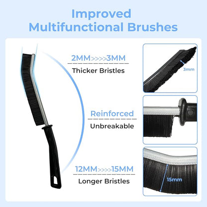 Crevice Cleaning Brush, Hard-Bristled Gap Scrub Brush, Toilet Gap Cleaning - Image 3