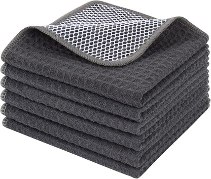 KinHwa Kitchen Washcloths for Dishes Absorbent Microfiber Dish Cloths Quick Dry by KinHwa