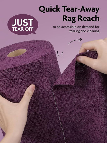 Fantasticlean Microfiber Cleaning Cloth Roll -75 Pack, Tear Away Microfiber - Image 2