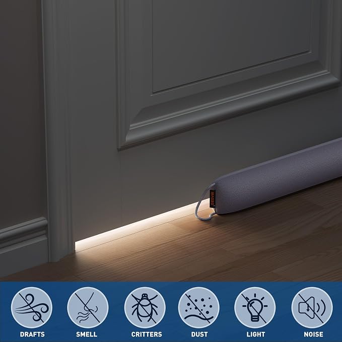 MAGZO Door Draft Stopper, 34 Inch Under Door Draft Blocker Noise Stopper - Image 4