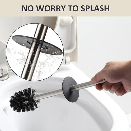 BGL Toilet Brush Holder Freestanding, Brushed Nickel, 304 Stainless Steel - Image 6