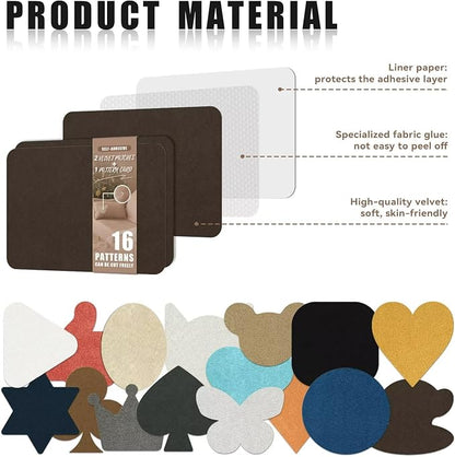 Azobur Fabric Couch Repair Patch 8.3 x 11 inches, Self-Adhesive Fabric Repair - Image 4