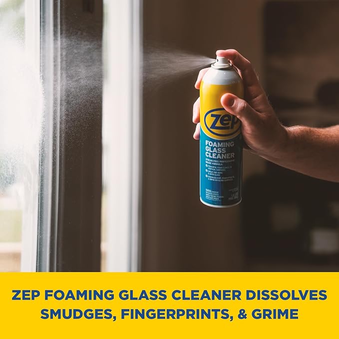 Zep Foaming Glass Cleaner - 19 oz ZUFGC19 - Streak-Free Professional Grade - Image 7
