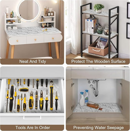 OcePor Non-Adhesive Drawer and Shelf Liner 24IN x 30FT，Non Slip Cabinet and - Image 7