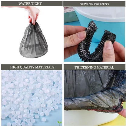 Potty Chair Liners with Elastic, Portable Potty Training Bags, Potty Refill - Image 5