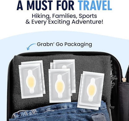 Dr. Frederick's Original Better Blister Bandages - 24 ct - Healing Blister Pads - Grab-N-Go - Water Resistant - 40% More Cushioning - Hydrocolloid - Feet, Toe, & Heel Blister Prevention - Toe Pack