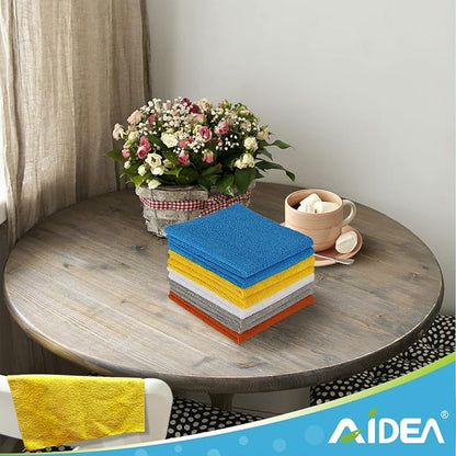 AIDEA Microfiber Cleaning Cloth 50PK, Dusting Cloth Drying Towel, All Purpose - Image 6