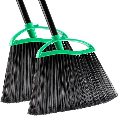2 Pack Angle Broom, Household Commercial Floor Cleaning, by HileSwan