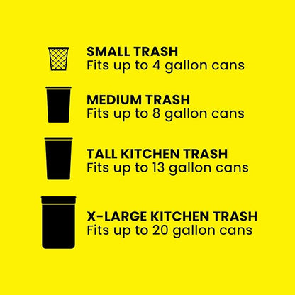 Glad ForceFlex Tall Kitchen Trash Bags, 13 Gallon, Gain Fresh Clean - Image 8