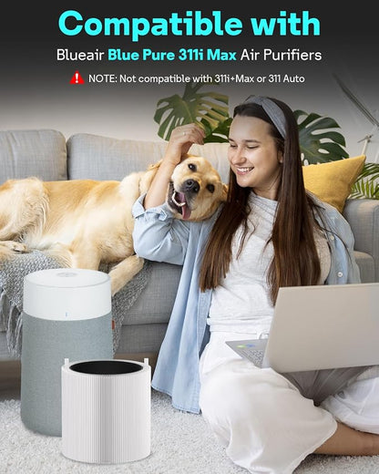 Leemone 2 Pack Blue Pure SmokeBlock 311i Max Replacement Filter Compatible - Image 3