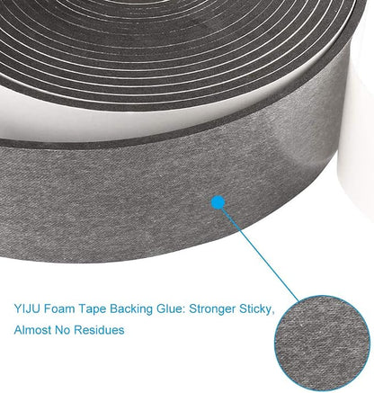 High Density Foam Tape, 2 Inch Wide x 1/8 Inch Thick Door Insulation Tape - Image 2