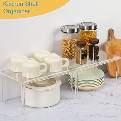 HENABLE 1 Pack Acrylic Cabinet Organizer, Kitchen Countertop Counter Organizer - Image 2