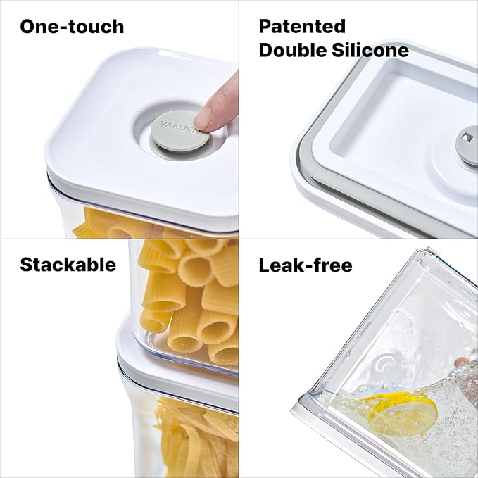 VAKUEN Premium Airtight Food Storage Containers Mega 8P/Set. Total 46.11cup - Image 6