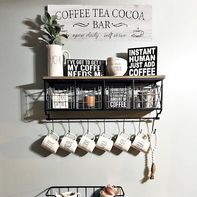 Coffee Tea Cocoa Bar Sign Decor Farmhouse Wall Plaque - Image 4