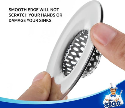 MR.SIGA Bathroom Sink Strainer, Bathtub Lavatory Sink Drain Strainer Hair - Image 3