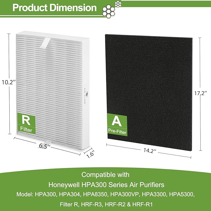 HPA300 HEPA Filter Replacement for Honeywell HPA300 Series Air Purifiers HPA300 - Image 6