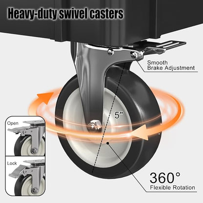 Heavy Duty Rolling Utility Cart - Image 5