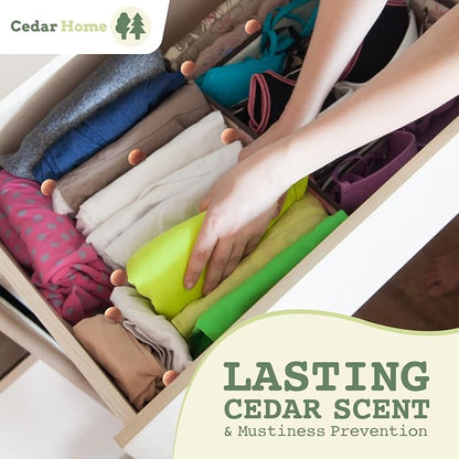 Cedar Blocks for Clothes Storage | Cedar Balls & Rings | Dresser Drawer - Image 4