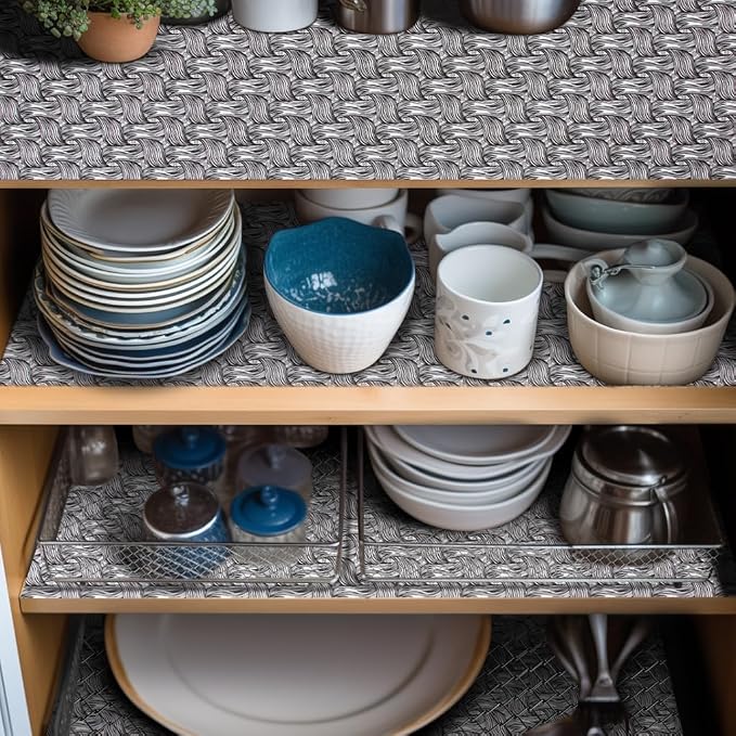 Shelf Liner Non Adhesive, 12 Inch x 50 Feet Cabinet Liners - Image 2
