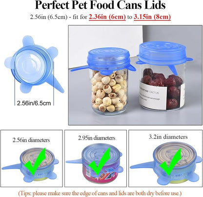 Silicone Can Lids, Reusable Silicone Stretch Lids - Image 2