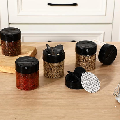 50 Pack 4 oz Spice Jars Plastic Clear Empty Bottles - Image 4