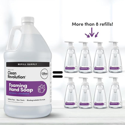 Clean Revolution Foaming Hand Soap Refill Supply Container, Ready to Use Formula - Image 5