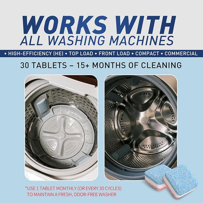 Washing Machine Cleaner Tablets 30 Pack - Image 3