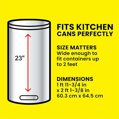 Glad ForceFlex Tall Kitchen Trash Bags, 13 Gallon, Fresh Clean - Image 4
