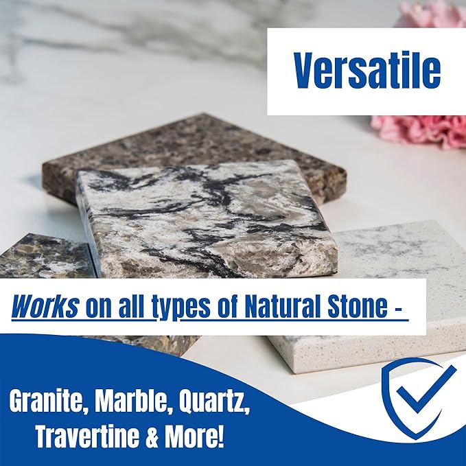 Black Diamond Stoneworks GRANITE PLUS! 2 in 1 Cleaner & Sealer for Granite, Marble, Travertine, Limestone, Ready to Use! (1-Gallon)