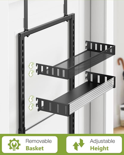 6-Tier Over the Door Pantry Organizer, 2 in 1 Large Door Spice Rack - Image 4