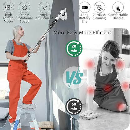 Electric Spin Scrubber, Cordless Cleaning Brush - Image 4